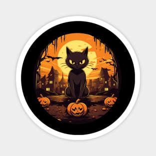 Manx Cat Halloween, Cat Lover Magnet